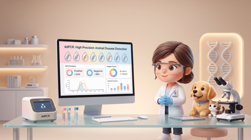รู้จัก Digital Droplet PCR (ddPCR) : เทคโนโลยีเสริมเพื่อความแม่นยำยิ่งขึ้นในการตรวจโรคสัตว์